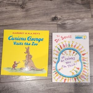Kohl's Set Of 2 Hardcover Kids Books, Dr. Seuss & Curious George